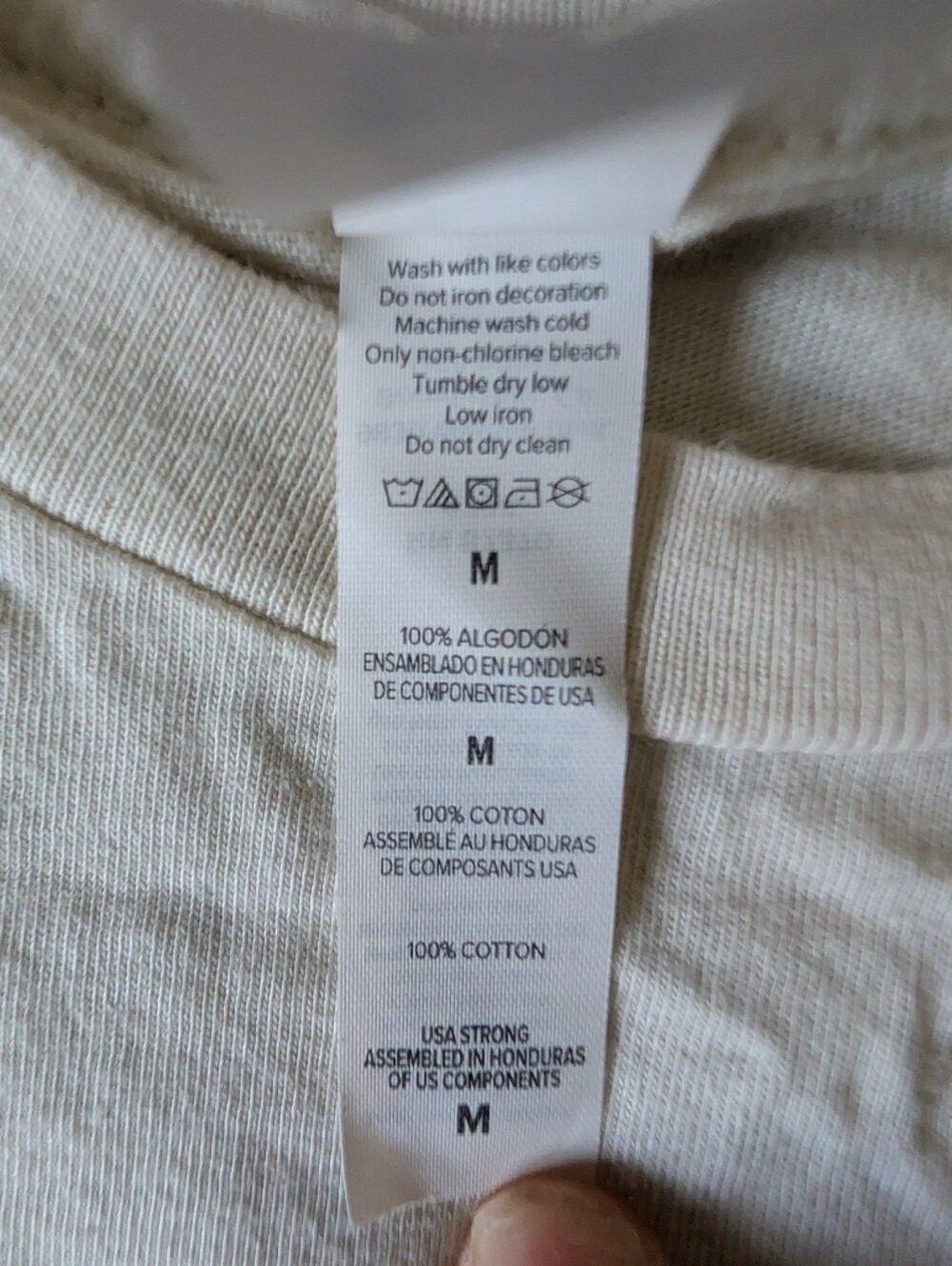 Macklemore T Shirt Band Tee Cream Neutral Retro Logo Print Cotton Mens Sz Med image 6